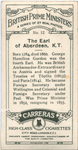The Earl of Aberdeen, K.T.
