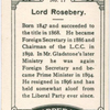 Lord Rosebery.