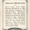 Viscount Melbourne.