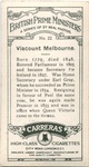 Viscount Melbourne.