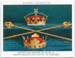 Crown and sceptre of Henry VI; crown (below) and sceptre of Margaret.