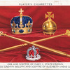 Orb and sceptre of Mary I; state crown, dress crown (below)and sceptre of Elizabeth (head left).
