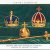 Crown, orb and sceptre of Charles I; crown of Henrietta Maria.