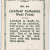 Lichfield Cathedral, west front.