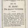 Ancient gateway, St. Bart's Hospital, London.