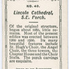 Lincoln's Cathedral, S.E. porch.