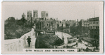 City walls and minster, York.