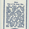 A diver, time of The Great War.