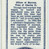Officer of Marines, time of Charles II.