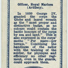 Officer, Royal Marines, of the year 1830.
