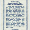 Commander, Commonwealth Navy.