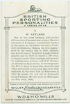 M. Leyland.