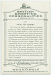 Earl of Derby.