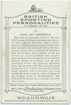 Earl of Lonsdale.