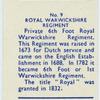 Royal Warwickshire Regiment.