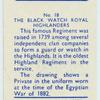 The Black Watch Royal Highlanders.