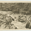 Salmon leap and rocks, River Finn, Donegal Highlands.