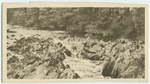 Salmon leap and rocks, River Finn, Donegal Highlands.