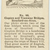 Clopton and Tramway Bridges, Stratford-on-Avon.