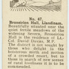 Broneirion Hall, Llandinam.