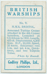 H.M.S. Bristol.