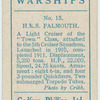 New light cruiser, Falmouth.