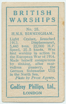 H.M.S. Birmingham.