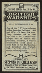 H.M. Submarine B11.