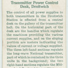 Transmitter power control desk, Droitwich.