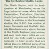 The orchestral studio, Leeds.