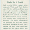 Studio No. 1, Bristol.