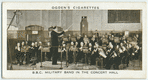 B.B.C. military band in the concert hall.