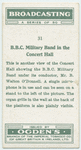 B.B.C. military band in the concert hall.