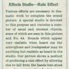 Effects studio--rain effect.