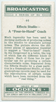 Effects studio--a four-in-hand coach.