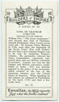 Earl of Chatham.
