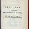 Histoire naturelle, generale et particuliere des crustaces et des insectes