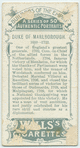 Duke of Marlborough.