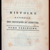 Histoire naturelle, generale et particuliere des crustaces et des insectes