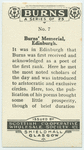 Burns' memorial, Edinburgh.
