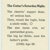 The Cottar's Saturday Night.