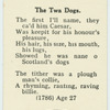 The Twa Dogs.