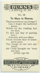To Mary in Heaven.