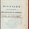 Histoire naturelle, generale et particuliere des crustaces et des insectes