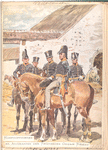 Nederlanden. Hoofdofficieren en Adjudanten der Regimenten Oranje Nassau. (1815)