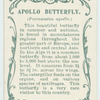 Apollo butterfly & larva.