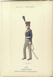 Koninrijk der Nederlanden. Kanonnier der Rydende Artillerie. (1816)