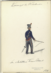 Koninrijk der Nederlanden. Een Artillerie Trei Soldaat. (1816)