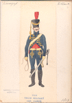 Koningrijk Holland. Trein Soldaat Der Garde, 1809