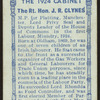 The Rt. Hon. J.R. Clynes.